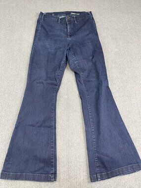 Gap 1969 Womens Dark Wash Flare Jeans 30S